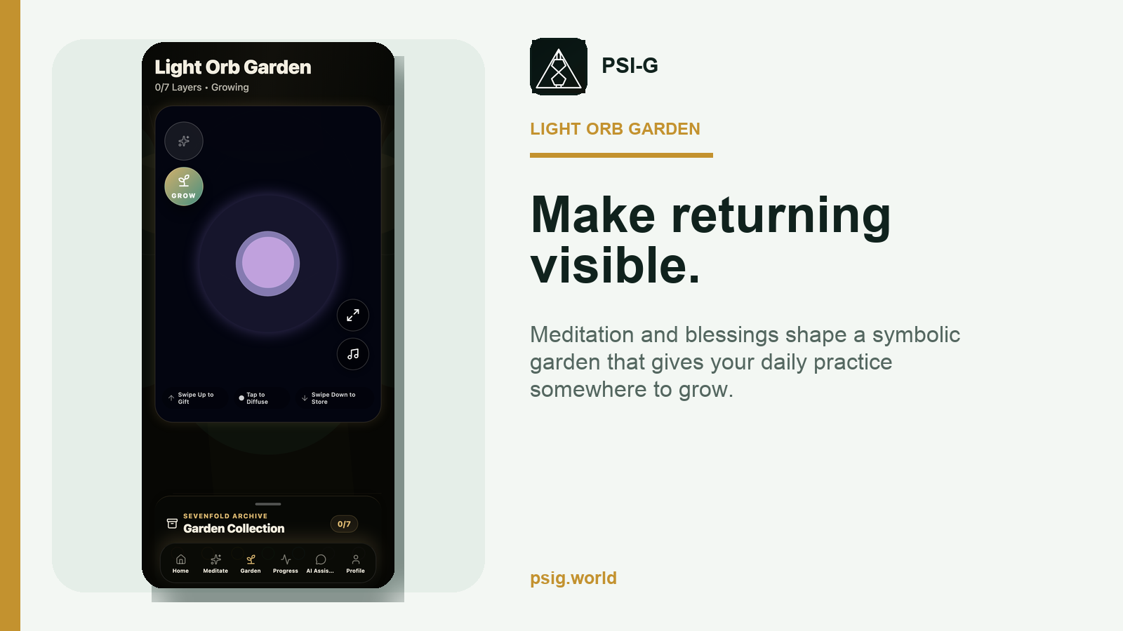 PSI-G Light Orb Garden screen